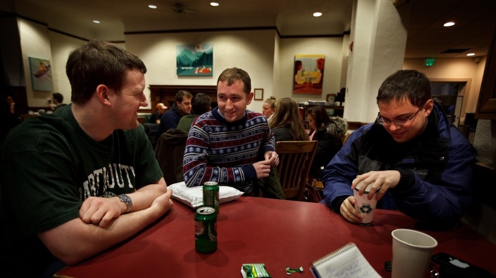 Editors of the conservative Dartmouth Review, from left to right: Sterling Beard, 22, from Abilene, Texas, the Review's editor-in-chief; Benjamin Riley, 20, from New York City; Blake Neff, 21, from Sioux Falls, S.D.