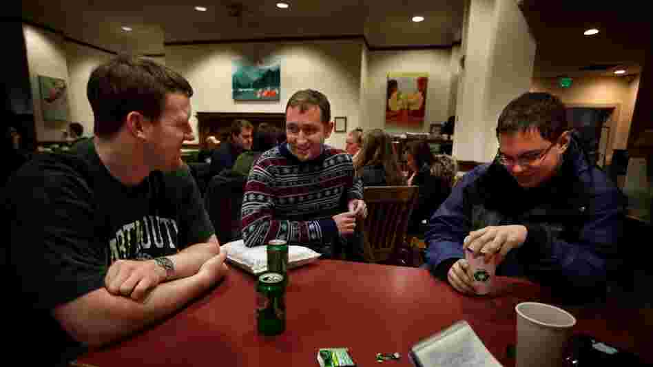 Editors of the conservative Dartmouth Review, from left to right: Sterling Beard, 22, from Abilene, Texas, the Review's editor-in-chief; Benjamin Riley, 20, from New York City; Blake Neff, 21, from Sioux Falls, S.D.