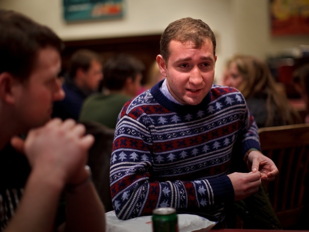Benjamin Riley, 20, of New York City, a junior at Dartmouth College and an editor on The Dartmouth Review.