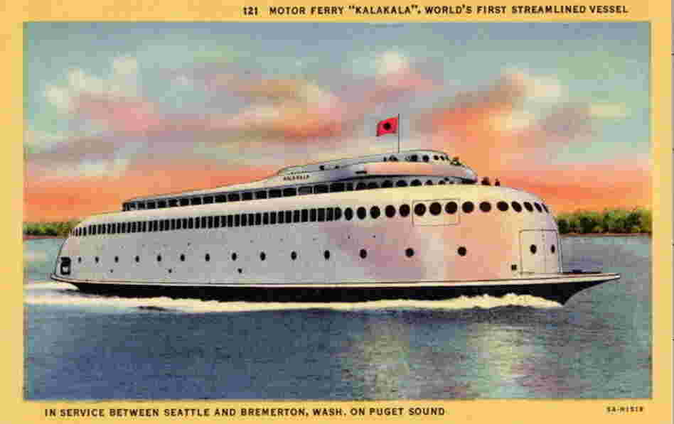 When it debuted in 1935, the Kalakala was the fastest and largest ferry on Puget Sound.