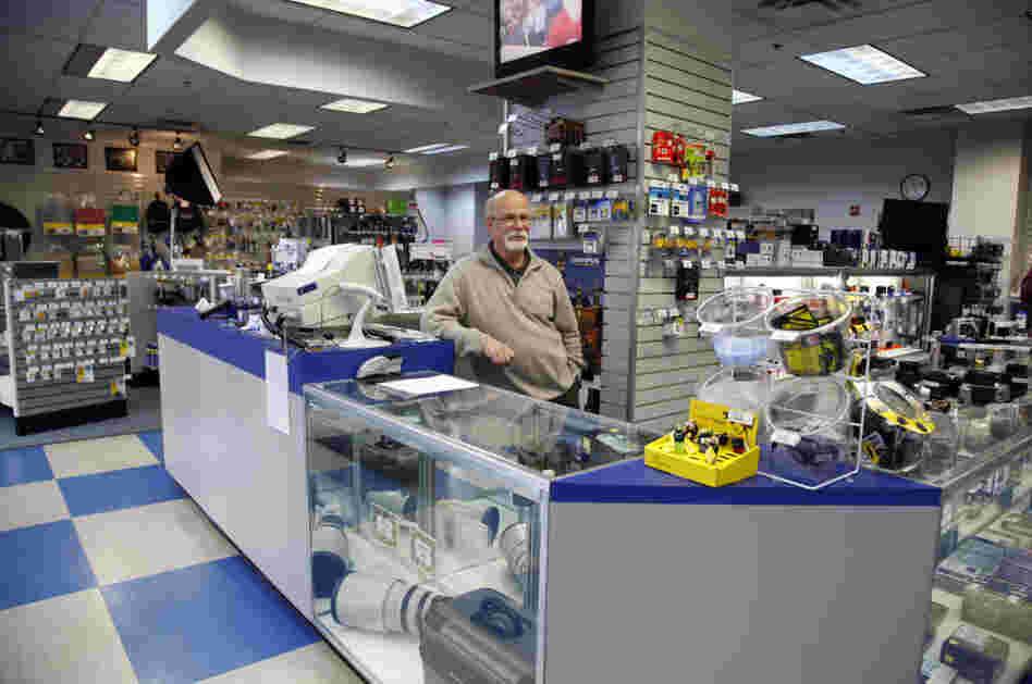 Peter Howe, 62, has been working in one Penn Camera store in downtown D.C. since it opened.