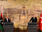 Turkish Prime Minister Recep Tayyip Erdogan (right) has been enthusiastically received by Arab Spring countries that look to Turkey as a potential model. Here, Erdogan hosts Mustafa Abdul Jalil, chairman of the National Transitional Council of Libya, in Istanbul, last month. Turkish Prime Minister Recep Tayyip Erdogan (right) has been enthusiastically received by Arab Spring countries that look to Turkey as a potential model. Here, Erdogan hosts Mustafa Abdul Jalil, chairman of the National Transitional Council of Libya, in Istanbul, last month.
