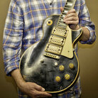 Frampton poses with the guitar he thought he'd lost forever.