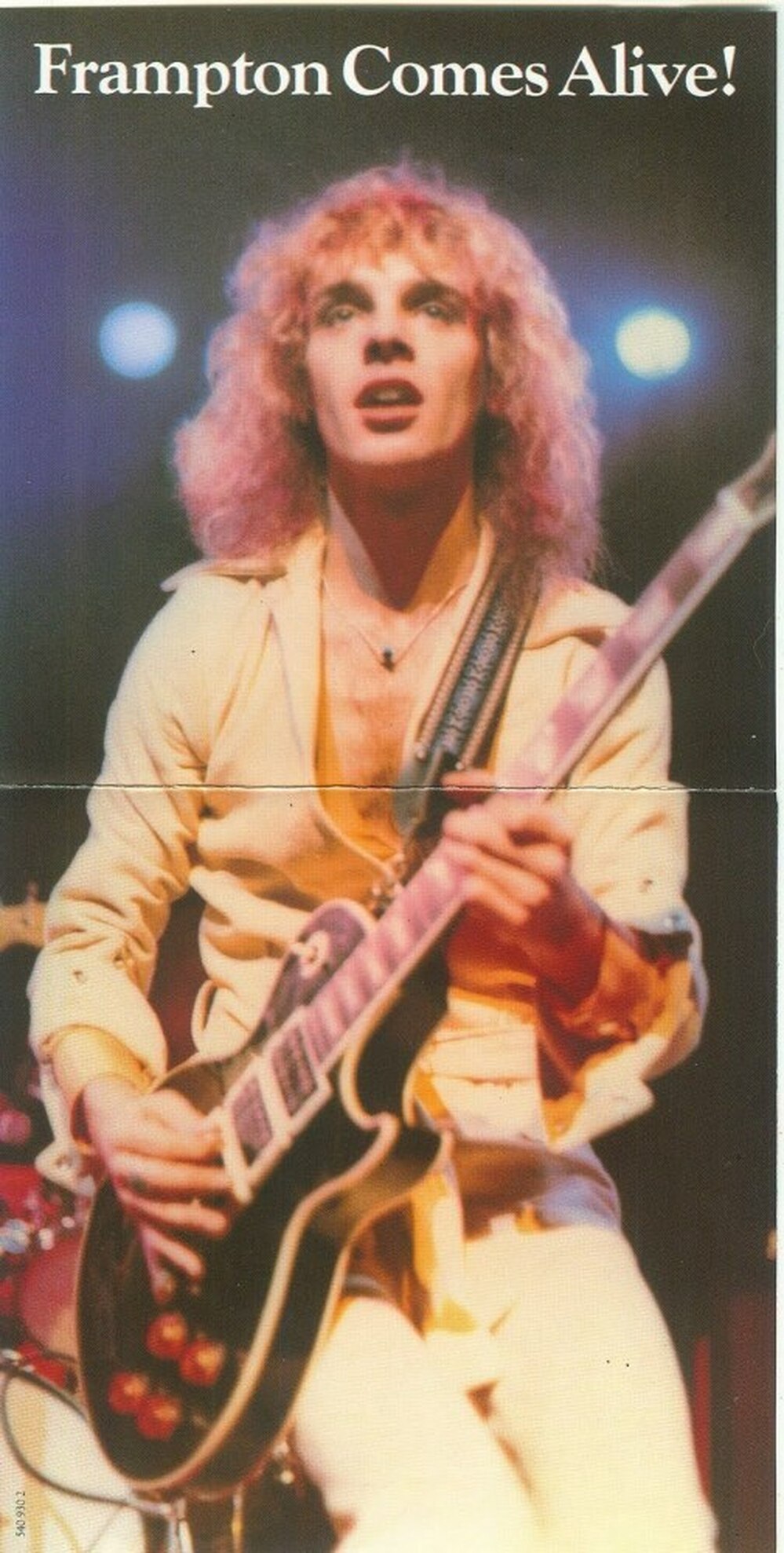 The unfolded LP cover of Frampton Comes Alive!, featuring Peter Frampton and his custom Les Paul.