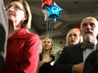 Participants recite the Pledge of Allegiance during the Hillsborough County Republican Gala Friday in Nashua, New Hampshire. Participants recite the Pledge of Allegiance during the Hillsborough County Republican Gala Friday in Nashua, New Hampshire.