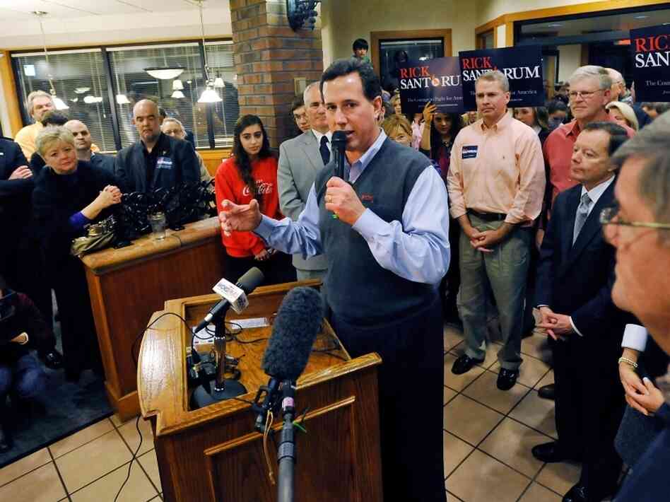 Rick Santorum speaks at Stax's Original Restaurant Jan 8, 2012 in Greenville, South Carolina. The New Hampshire primary is Tuesday but candidates are looking forward to South Carolina's race. Rick Santorum speaks at Stax's Original Restaurant Jan 8, 2012 in Greenville, South Carolina. The New Hampshire primary is Tuesday but candidates are looking forward to South Carolina's race.
