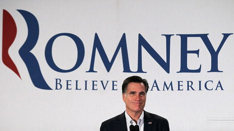 Mitt Romney speaks during a Chamber of Commerce breakfast Monday in Nashua, N.H. Mitt Romney speaks during a Chamber of Commerce breakfast Monday in Nashua, N.H.