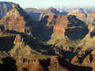 A view into the Grand Canyon from the South Rim in Arizona. A view into the Grand Canyon from the South Rim in Arizona.