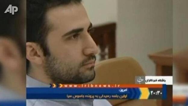 Amir Mirzaei Hekmati as seen on Iranian TV.