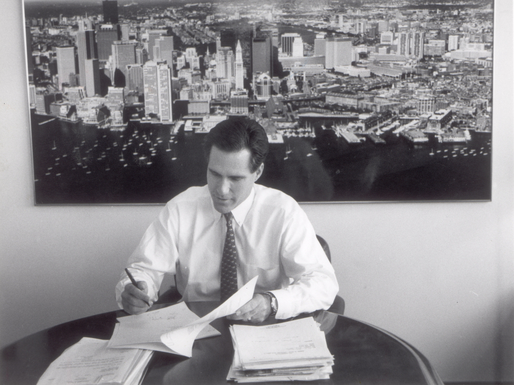Mitt Romney, when he headed Bain Capital.