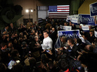 Republican presidential hopeful Mitt Romney talks to the press after speaking at Gilchrist Metal Fabricating in Hudson, N.H., on Jan. 9. Republican presidential hopeful Mitt Romney talks to the press after speaking at Gilchrist Metal Fabricating in Hudson, N.H., on Jan. 9.