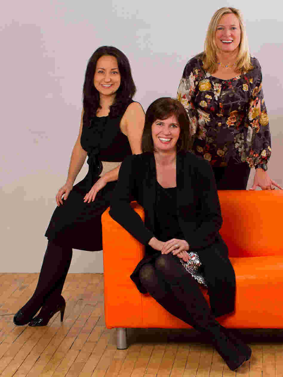 The founders of startup accelerator Women Innovate Mobile (clockwise from top right: Deborah Jackson, Kelly Hoey and Veronika Sonsev) aim to boost the profile of tech companies founded by women. 