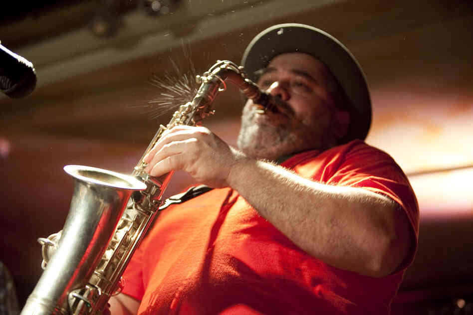 Reedman Oscar Noriega played Kenny's Castaways with a band assembled by fellow saxophonist Pete Robbins.