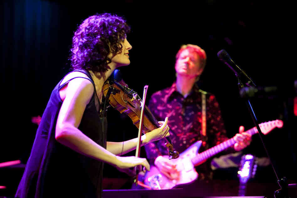 Jenny Scheinman led her own band Mischief and Mayhem, featuring guitarist Nels Cline, at Le Poisson Rouge.