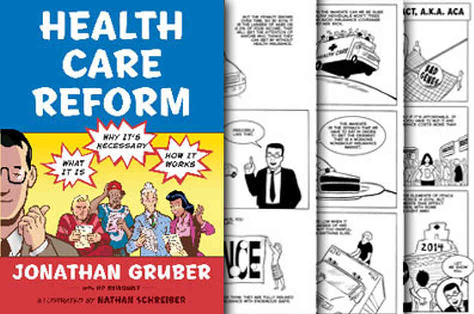 A comic book explains the federal law overhauling health care. A comic book explains the federal law overhauling health care.