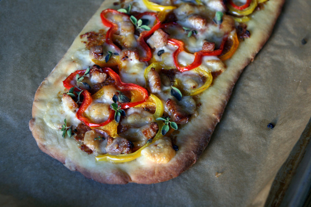 Sweet Pepper, Bacon And Caramelized Onion Coca