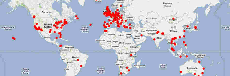 A map from the project website shows the camera locations.