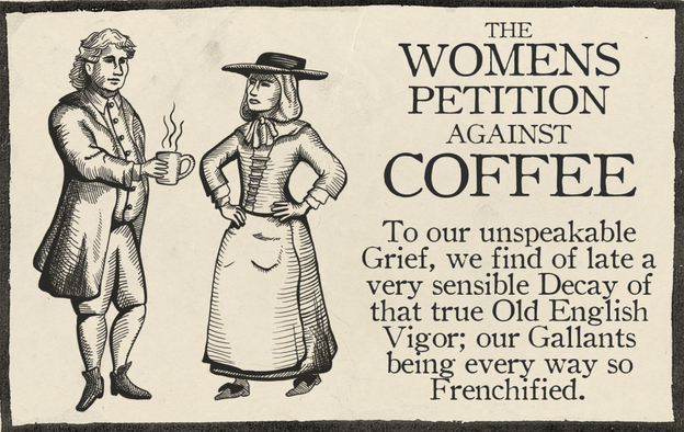 The male response in defense of coffee was just as heavy-handed and, predictably, even more lewd.