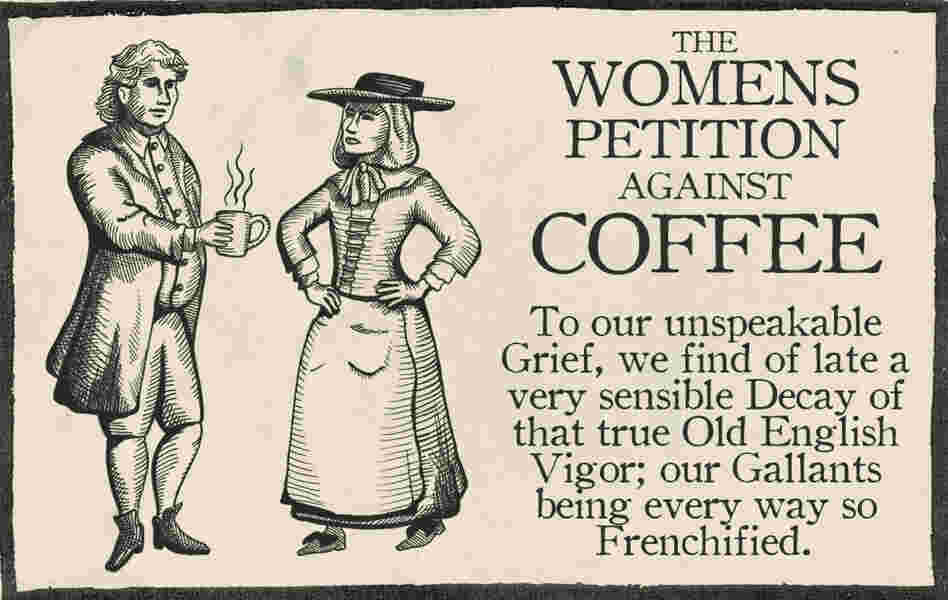 The male response in defense of coffee was just as heavy-handed and, predictably, even more lewd.