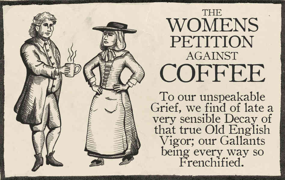 The male response in defense of coffee was just as heavy-handed and, predictably, even more lewd.
