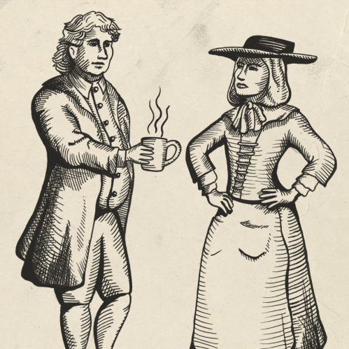 The male response in defense of coffee was just as heavy-handed and, predictably, even more lewd.