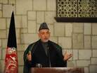 Afghan President Hamid Karzai, shown here during a press conference with U.S. Defense Secretary Leon Panetta in Kabul last month, has become increasingly combative toward the U.S. recently. Afghan President Hamid Karzai, shown here during a press conference with U.S. Defense Secretary Leon Panetta in Kabul last month, has become increasingly combative toward the U.S. recently.