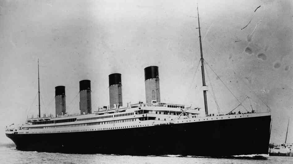 The Titanic, which sank 100 years ago in April.