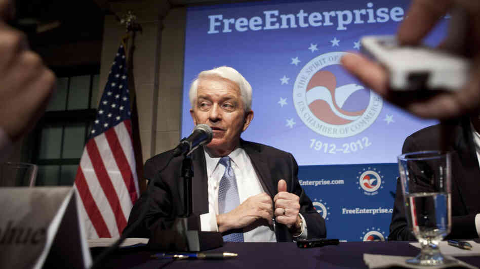U.S. Chamber of Commerce President Tom Donohue at a press conference Thursday in Washington.