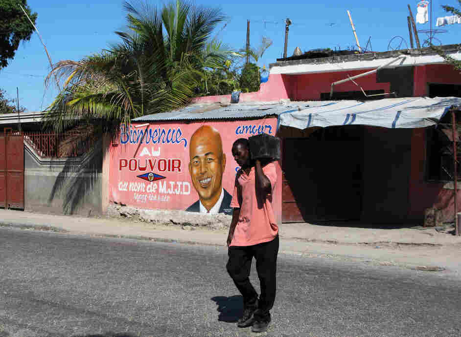A storefront in Port-au-Prince, Haiti, is brightly painted with a message welcoming President Michel Martelly into power. Two years after a devastating earthquake destroyed much of the Haitian capital, progress is palpable. A storefront in Port-au-Prince, Haiti, is brightly painted with a message welcoming President Michel Martelly into power. Two years after a devastating earthquake destroyed much of the Haitian capital, progress is palpable.