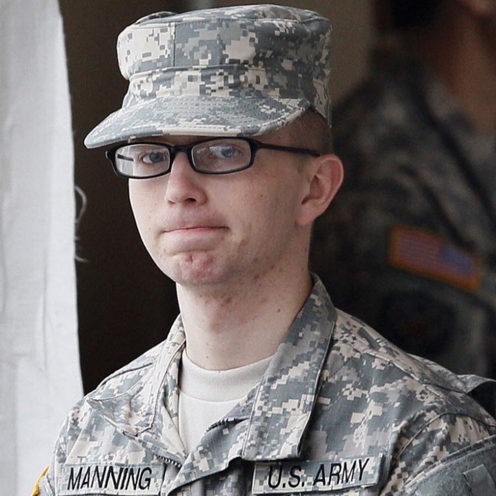 Army Pvt. Bradley Manning last month. 