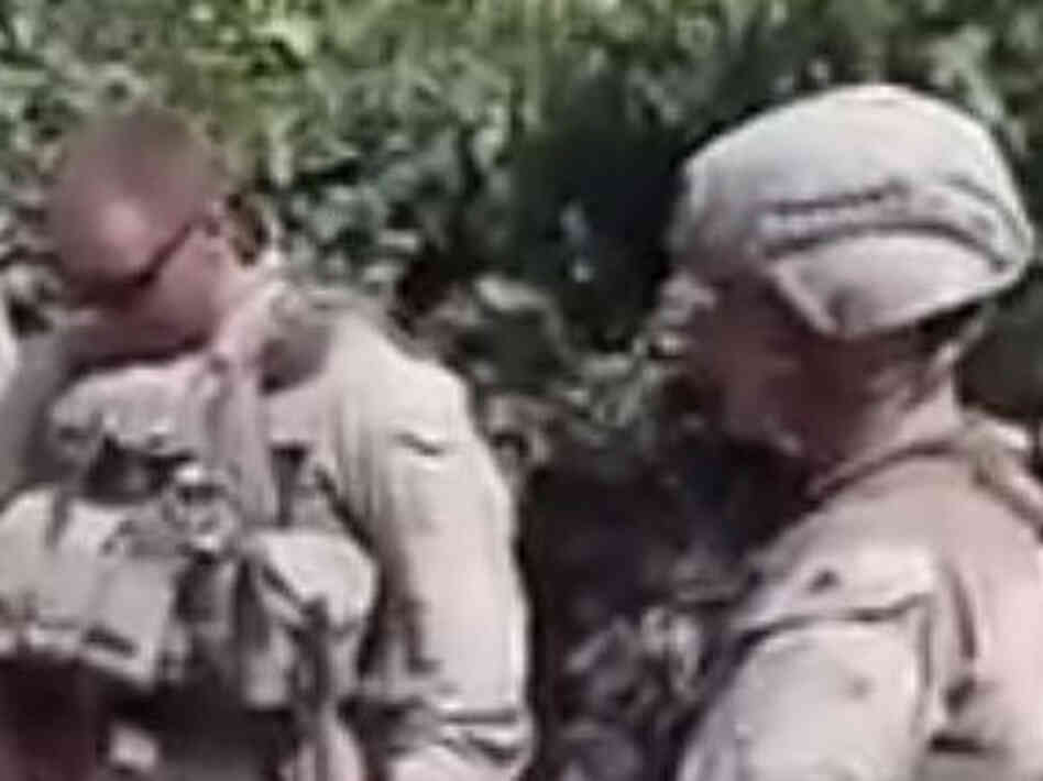 A video that appears to show U.S. Marines desecrating Taliban corpses has prompted international condemnation. A video that appears to show U.S. Marines desecrating Taliban corpses has prompted international condemnation.