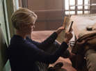 In the two-hour premiere episode of Alcatraz, Rebecca (Sarah Jones) looks for clues to a missing prisoner from the 1960s who suddenly reappears in modern day. In the two-hour premiere episode of Alcatraz, Rebecca (Sarah Jones) looks for clues to a missing prisoner from the 1960s who suddenly reappears in modern day.