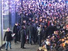 Police tried to seal off the area as thousands of customers gathered outside an Apple store in Beijing's upmarket Sanlitun shopping district today. Police tried to seal off the area as thousands of customers gathered outside an Apple store in Beijing's upmarket Sanlitun shopping district today.