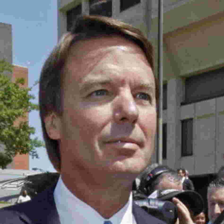 John Edwards after his indictment last June. John Edwards after his indictment last June.