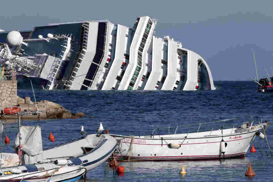The luxury cruise ship Costa Concordia leans on its side after running aground on the tiny Tuscan island of Giglio, Italy. One maritime workers union called the disaster a "wake-up call" highlighting long-standing safety concerns and what it sees as lax regulation. The luxury cruise ship Costa Concordia leans on its side after running aground on the tiny Tuscan island of Giglio, Italy. One maritime workers union called the disaster a "wake-up call" highlighting long-standing safety concerns and what it sees as lax regulation.