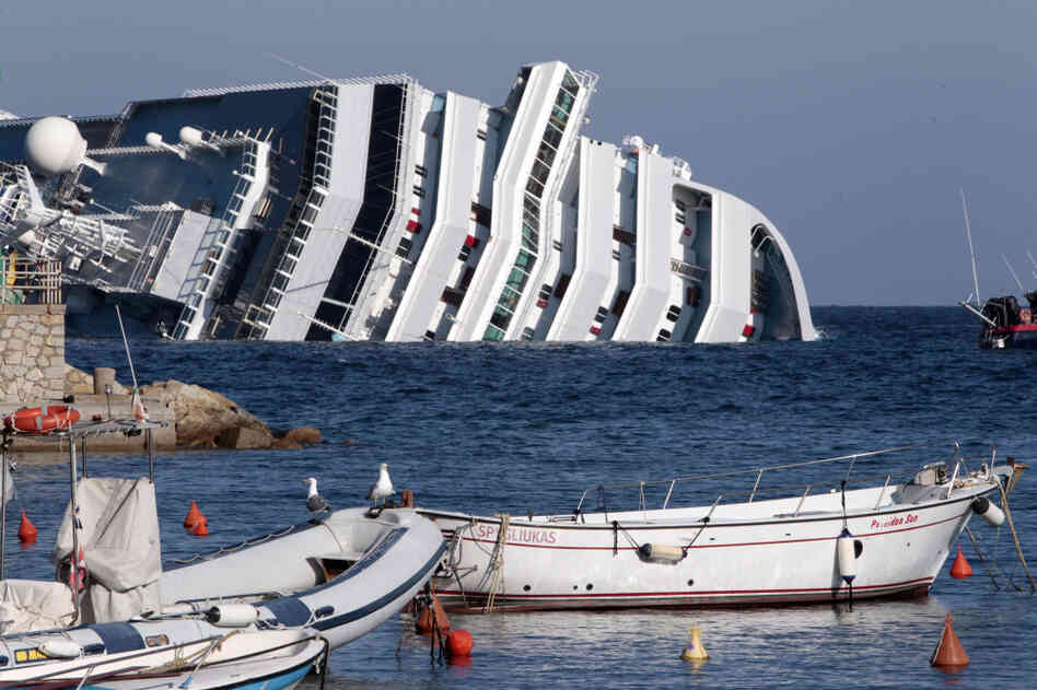 The luxury cruise ship Costa Concordia leans on its side after running aground on the tiny Tuscan island of Giglio, Italy. One maritime workers union called the disaster a "wake-up call" highlighting long-standing safety concerns and what it sees as lax regulation. The luxury cruise ship Costa Concordia leans on its side after running aground on the tiny Tuscan island of Giglio, Italy. One maritime workers union called the disaster a "wake-up call" highlighting long-standing safety concerns and what it sees as lax regulation.