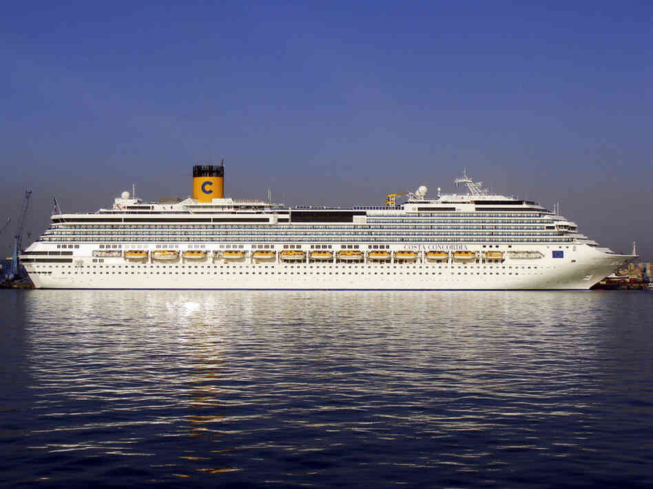The Costa Concordia sails from Limassol, Cyprus, in April 2009. The ship ran aground off the coast of Giglio Island, Italy, on Saturday, forcing the 4,200 passengers onboard to evacuate. 