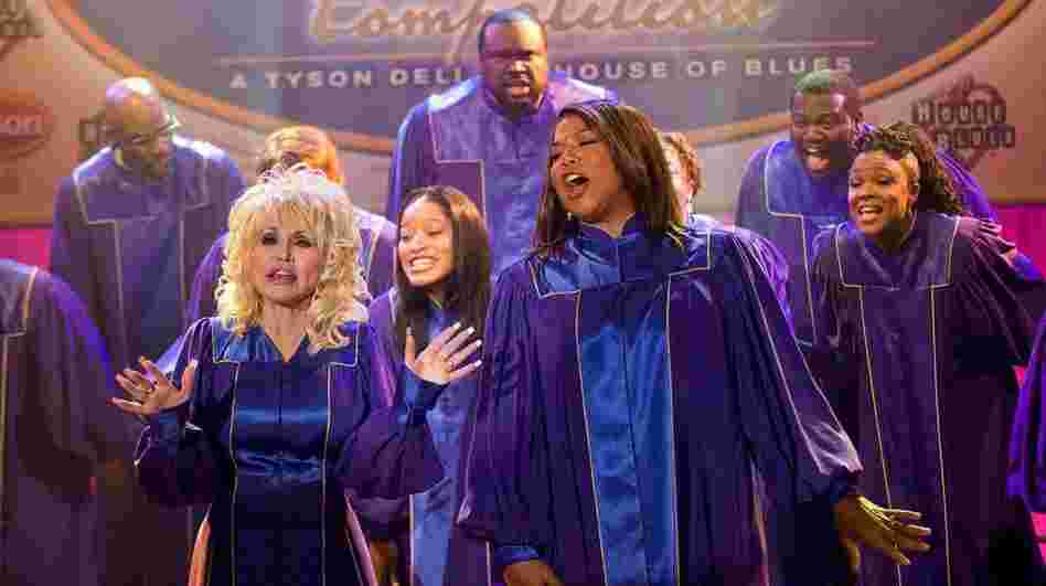 Oscar nominees Dolly Parton and Queen Latifah star in the new film Joyful Noise. Parton wrote a dozen songs for the movie. "Well, I love to write," she says. "Especially when I've got a challenge."