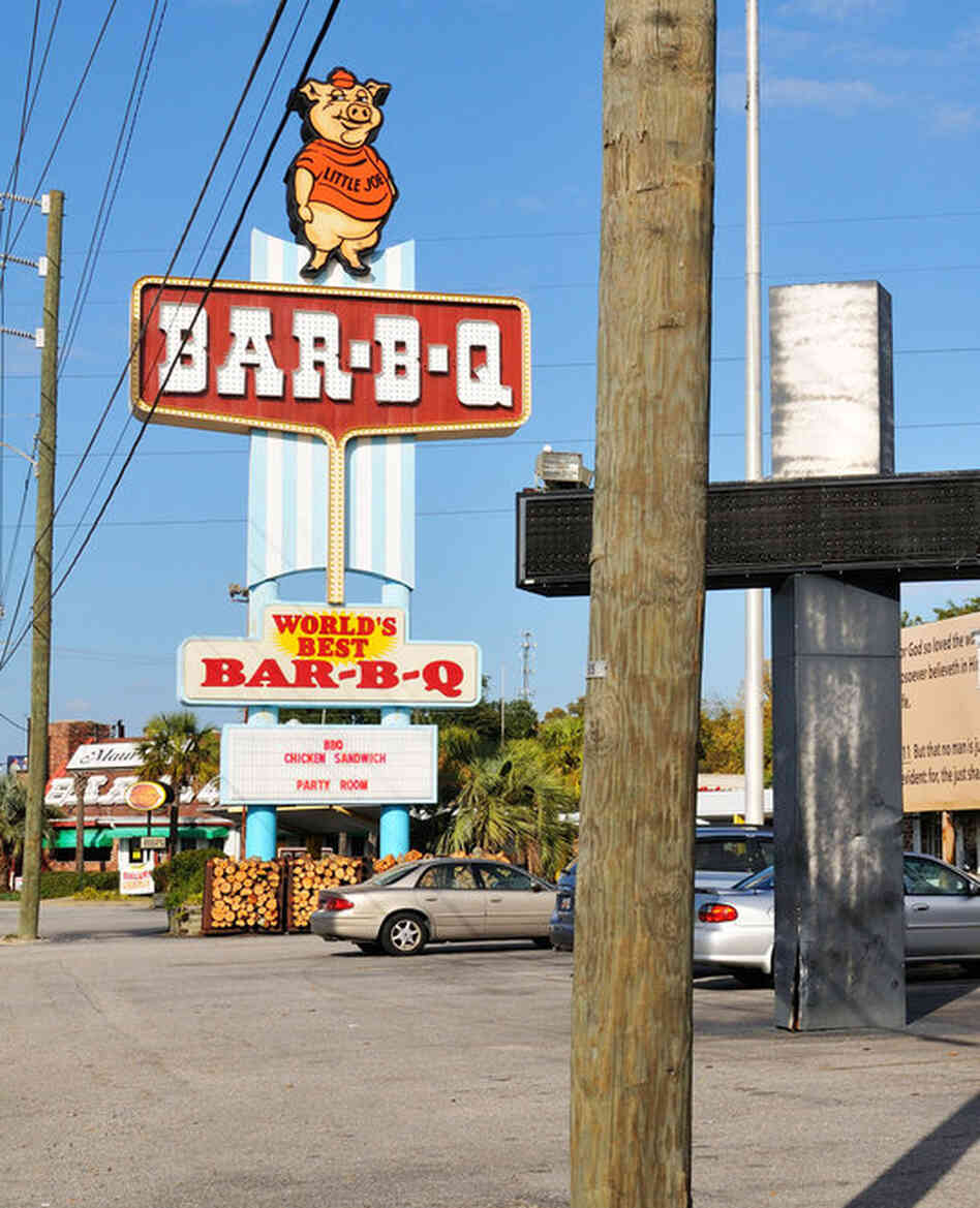 After consulting with friends and colleagues, Molly compiled a list of recommended barbecue spots. She and her father visited 31 establishments, including Maurice's BBQ Piggie Park in West Columbia, S.C.