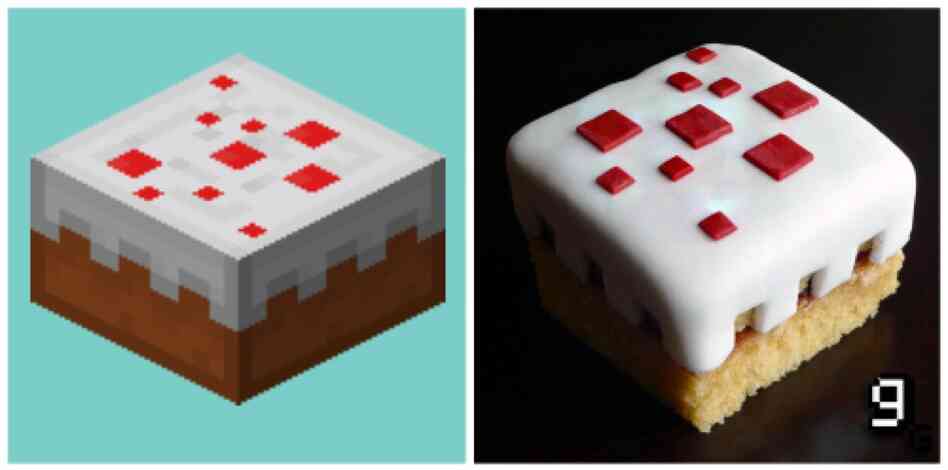 ...a healing piece of "Minecraft" cake.