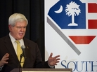 GOP presidential hopeful Newt Gingrich addresses the South Carolina Chamber of Commerce on Tuesday in Columbia, S.C. The state holds its primary on Saturday. GOP presidential hopeful Newt Gingrich addresses the South Carolina Chamber of Commerce on Tuesday in Columbia, S.C. The state holds its primary on Saturday.