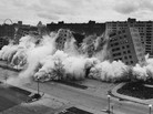 After their last residents had left, the 33 buildings at Pruitt-Igoe were demolished in the mid-1970s. After their last residents had left, the 33 buildings at Pruitt-Igoe were demolished in the mid-1970s.