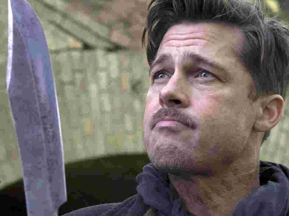 Pitt portrays Lt. Aldo Raine, a part-Apache Southerner, in Quentin Tarantino's film Inglourious Basterds.