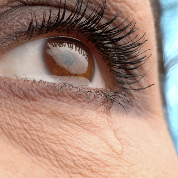 Scientists have found just one molecule of a germ-fighting enzyme in tears is a potent defender.