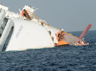 Searchers climbing on to the Costa Concordia earlier today (Jan. 19, 2012). Searchers climbing on to the Costa Concordia earlier today (Jan. 19, 2012).