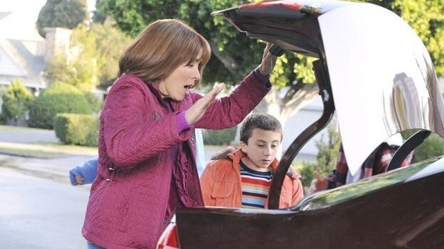 Patricia Heaton plays Frankie, who cannot believe how much the trunk of the Passat can hold!
