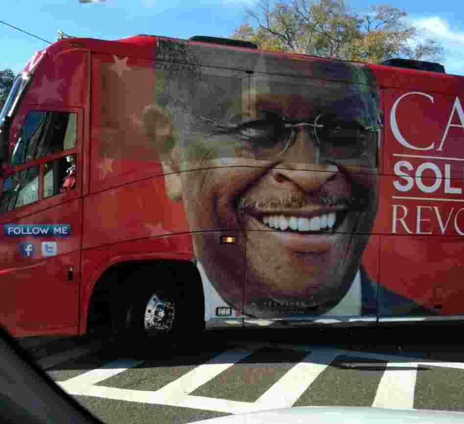 The Herman Cain tour bus in South Carolina.