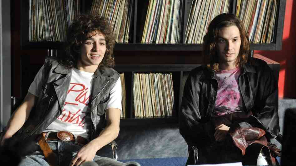 Brothers Ivan and Neil McCormick (Robert Sheehan, left, and Ben Barnes) are bandmates in '80s Dublin — and early rivals of a little outfit called U2. Brothers Ivan and Neil McCormick (Robert Sheehan, left, and Ben Barnes) are bandmates in '80s Dublin — and early rivals of a little outfit called U2.