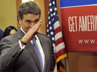 Texas Gov. Rick Perry salutes after announcing that he is suspending his campaign as a Republican presidential candidate. Texas Gov. Rick Perry salutes after announcing that he is suspending his campaign as a Republican presidential candidate.