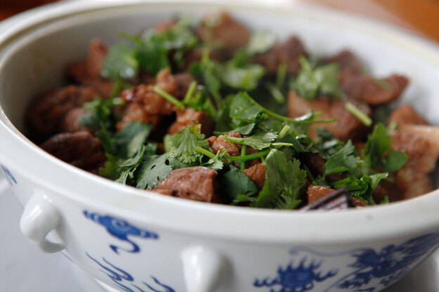 Cherry Coke-braised pork, a twist on the traditional soy-braised pork.